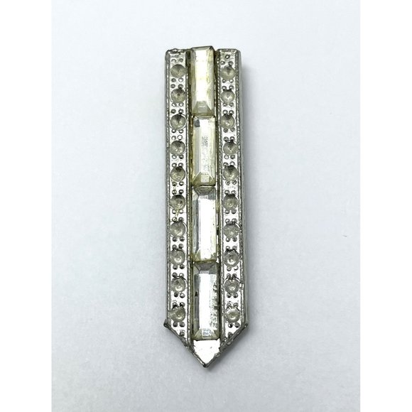 Vintage WMCA Rhinestone Dress Clip - Picture 2 of 5